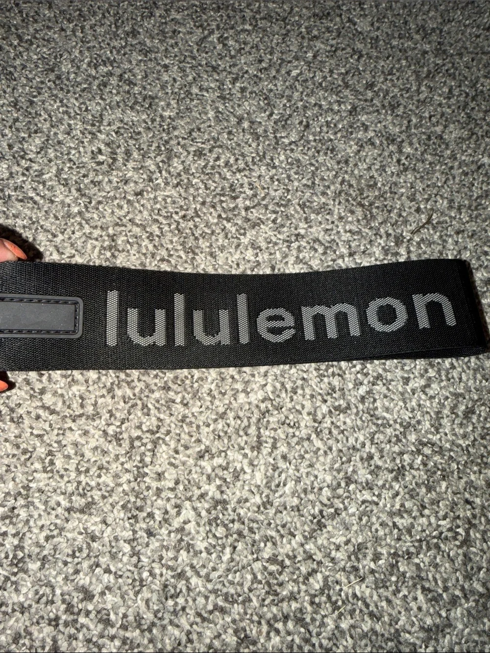 lululemon athletica Black Logo Key keychain Strap